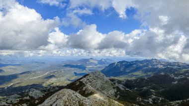Sveti Jure view, Biokovo, Hırvatistan, Avrupa