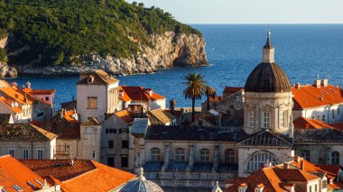 Dubrovnik, Hırvatistan ve Avrupa 'daki duvardan bak