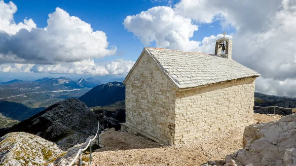 Szent György Templom Crkva Jure Sveti Jure View Biokovo Horvátország — Stock Fotó