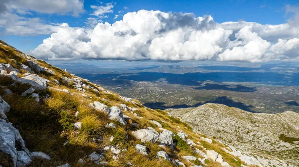 Sveti Jure View Biokovo Horvátország Európa — Stock Fotó