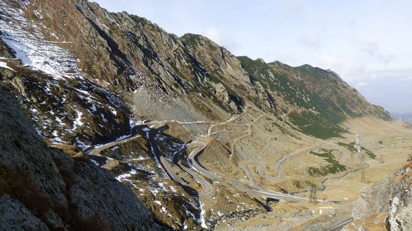 Transfagarasan Autópálya Románia Európa — Stock Fotó