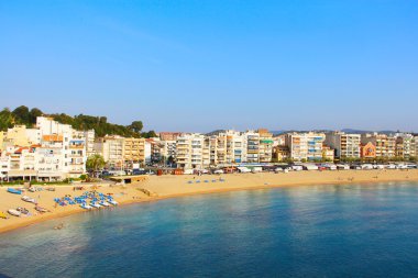 Blanes yaz içinde. Costa brava, girona.