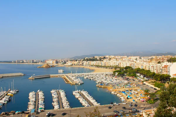 Blanes yaz içinde. Costa brava, girona.
