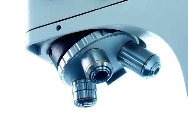 Microscope lenses closeup — Stock Photo, Image
