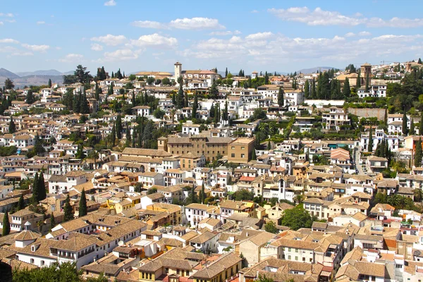 Vista sobre Alhambra e Granada — Fotografia de Stock