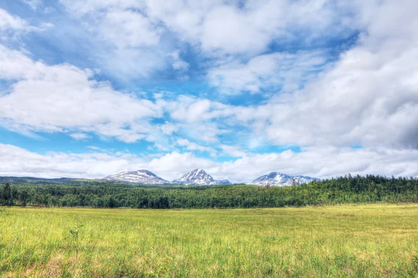 Äng och berg — Stockfoto