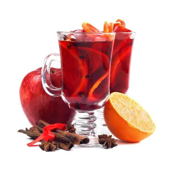 Red mulled wine — Stock Photo, Image