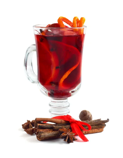 Roter Glühwein — Stockfoto