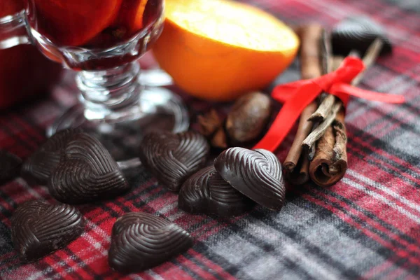 Roter Glühwein — Stockfoto