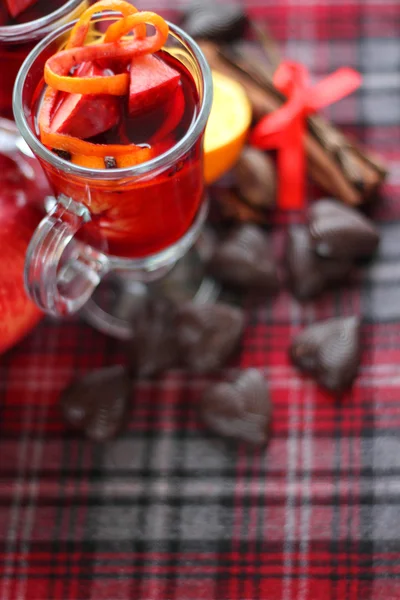 Red mulled wine — Stock Photo, Image