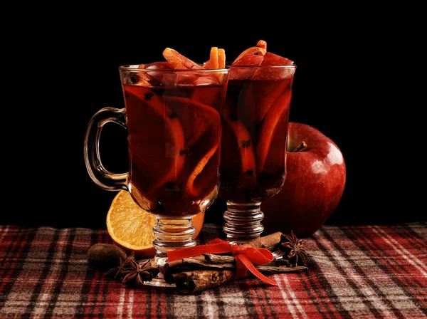 Roter Glühwein — Stockfoto