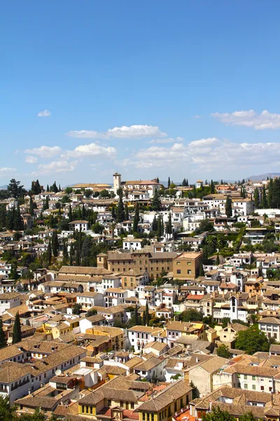 Vista sull'Alhambra e Granada — Foto Stock