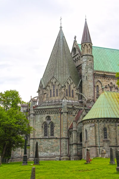 A Nidaros katedrális Trondheim — Stock Fotó