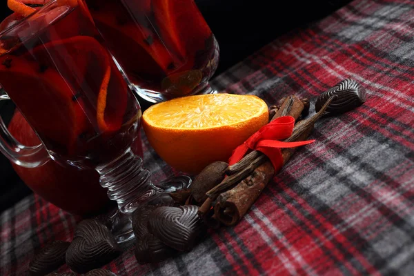 Roter Glühwein — Stockfoto