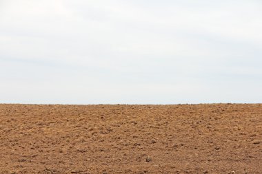 Kuru sürülmüş toprak tarım arazisi