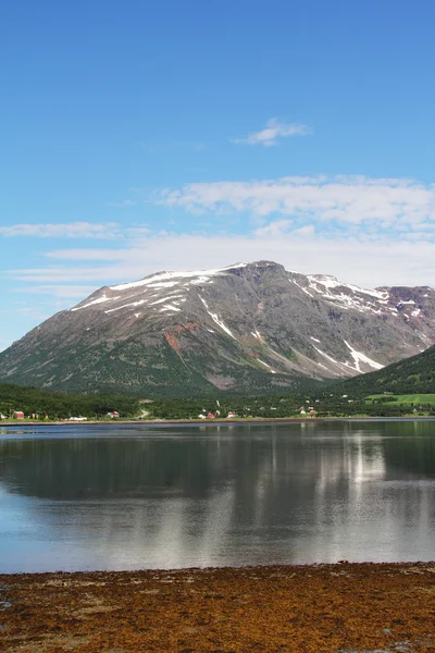 Fiord i góry — Zdjęcie stockowe