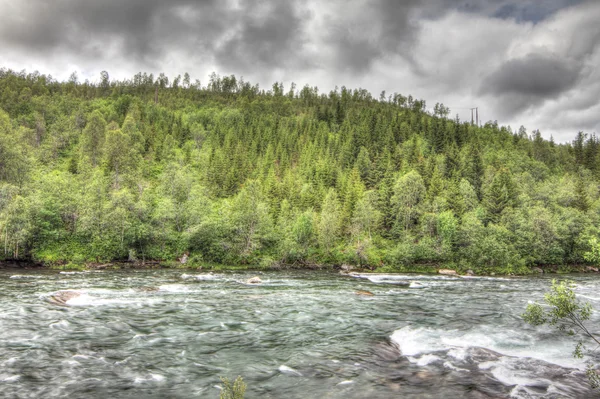 Wilder Gletscherfluss — Stockfoto