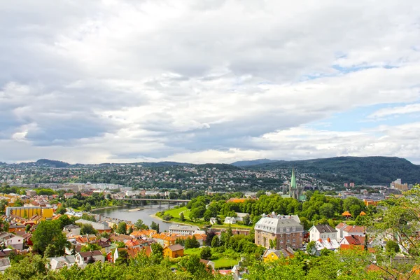 Panorama de Trondheim — Foto de Stock