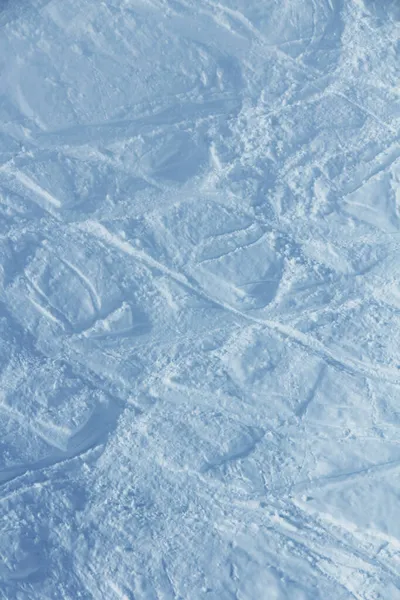 Stopy Sněhu Horách Alpské Lyžování Snowboarding Pozadí Zimní Sportovní Koncept — Stock fotografie