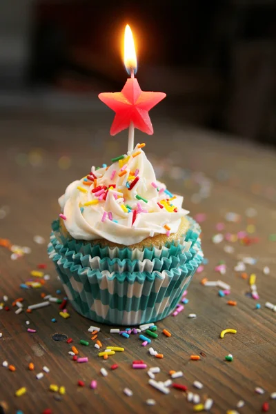 Birthday cupcake — Stock Photo, Image