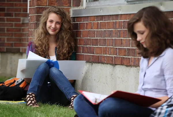 Lettura degli studenti — Foto Stock