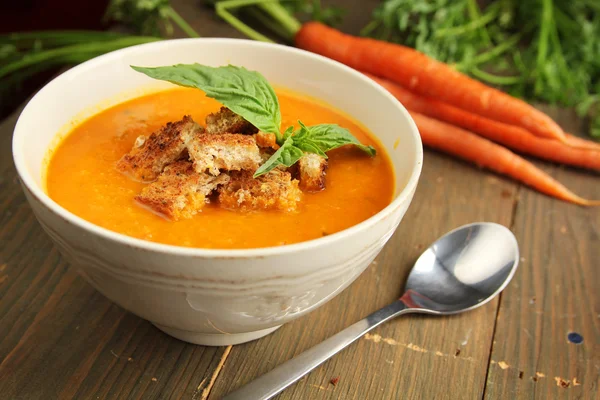 Carrot soup — Stock Photo, Image