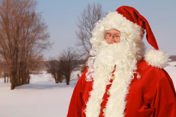 Santa claus outside — Stock Photo, Image