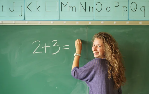 Student in a classroom — Stock Photo, Image