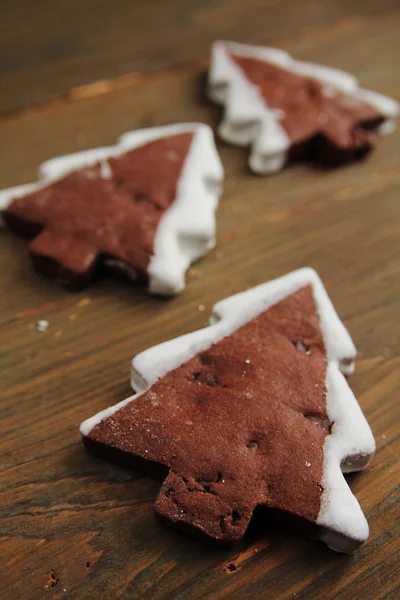 Biscoitos de árvore de Natal — Fotografia de Stock