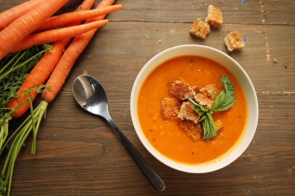 Carrot soup — Stock Photo, Image