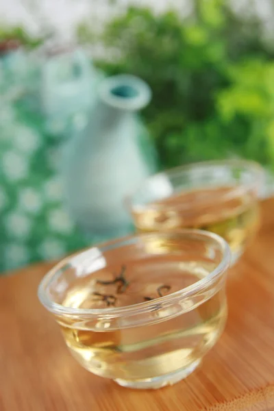 Cup with jasmine tea — Stock Photo, Image
