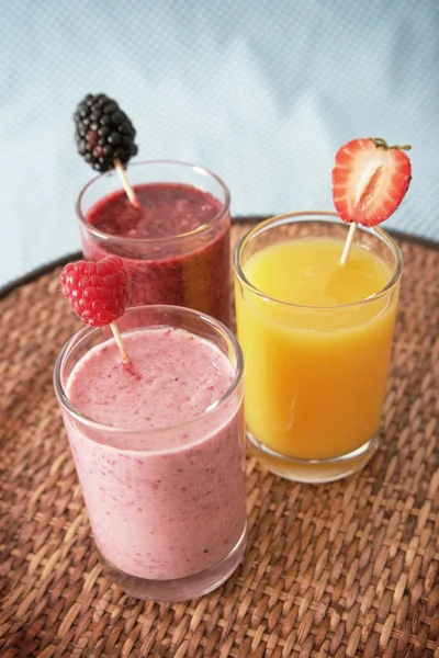 Smoothies ve suları — Stok fotoğraf