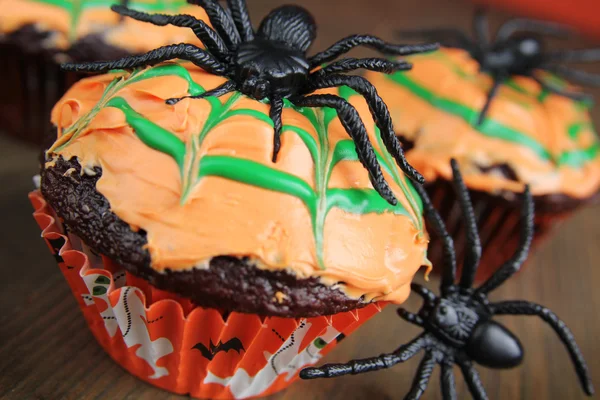 Spider cupcake Royalty Free Stock Images