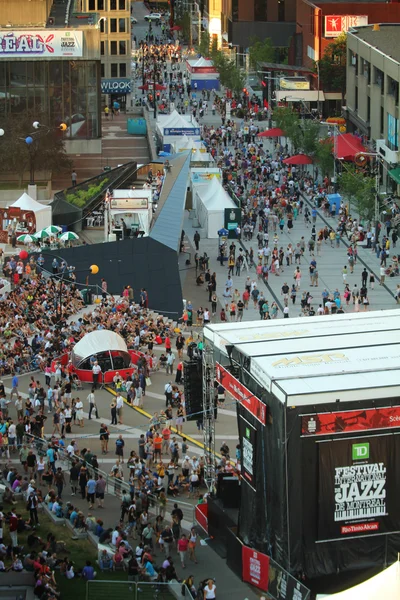 Jazz festival publiken i montreal — Stockfoto