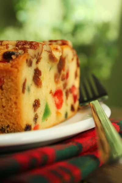 Pastel de frutas de Navidad — Foto de Stock