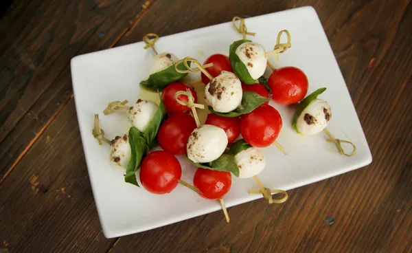 Caprese tapas — Zdjęcie stockowe