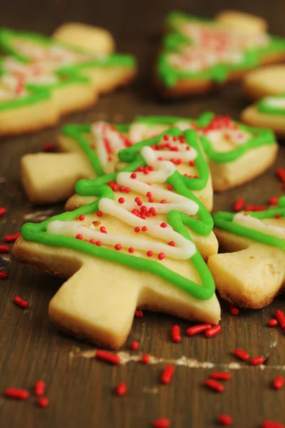 Biscoitos de árvore de Natal — Fotografia de Stock