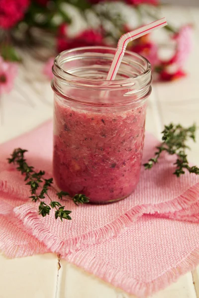 Smoothie de morango — Fotografia de Stock