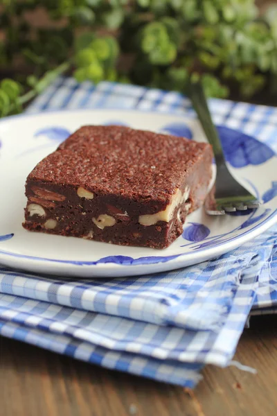 Brownie desszert — Stock Fotó
