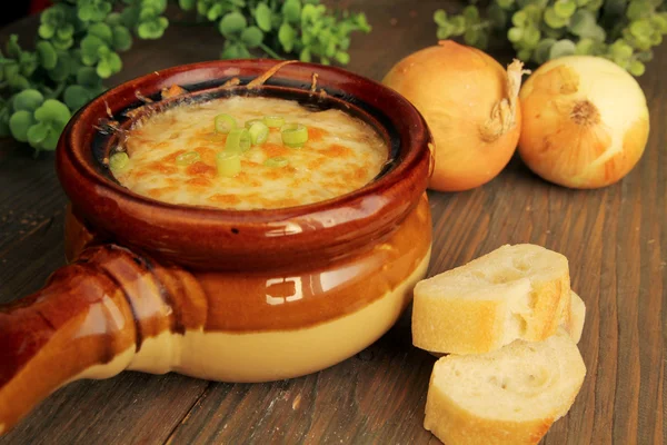 Soupe à l'oignon française — Photo