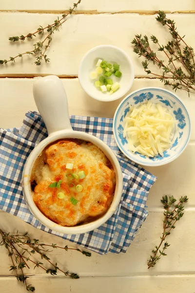 Soupe à l'oignon française — Photo