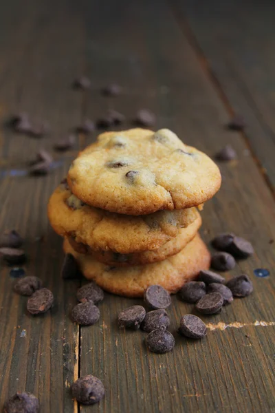 Biscotti con gocce di cioccolato — Foto Stock