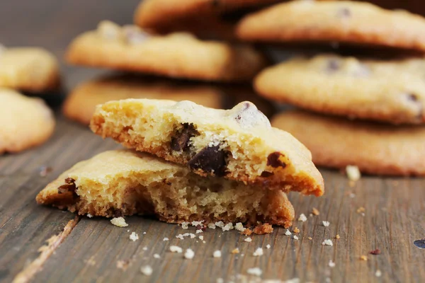 Čokoládové lupínky cookies — Stock fotografie