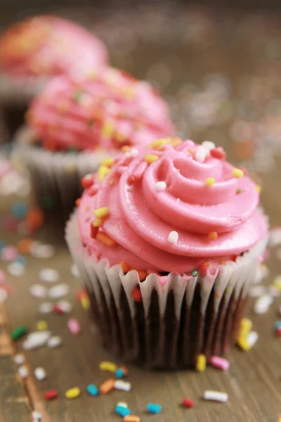 Cupcake rosa — Foto Stock