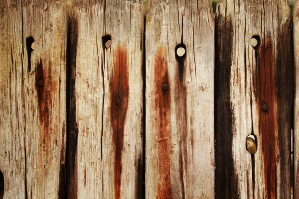 木制栅栏的细节 — 图库照片