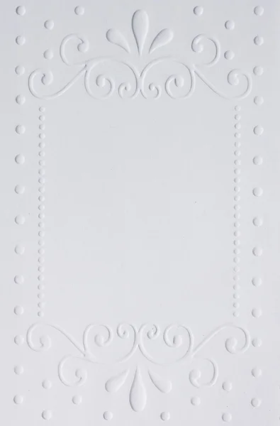 White embossed paper — Stock Photo, Image