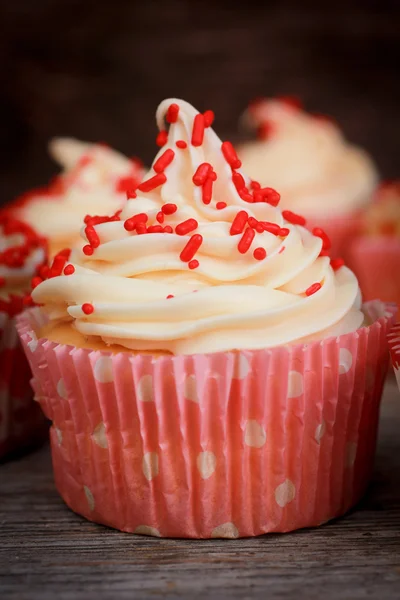 Vanilla cupcake — Stock Photo, Image