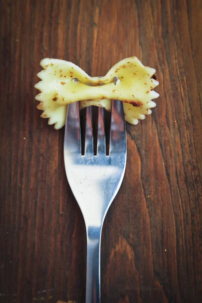 Pasta en tenedor — Foto de Stock