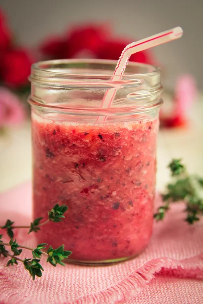 Çilekli Smoothie — Stok fotoğraf