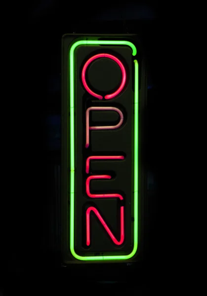 Open neon sign — Stock Photo, Image